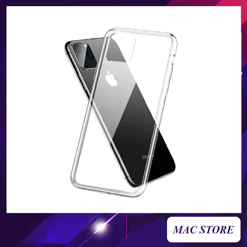 Ốp Lưng Silicon trong suốt IP 7/7 plus/8 plus/X/XS Max/11/11 Pro Max/12/12 Pro Max- Mac shock