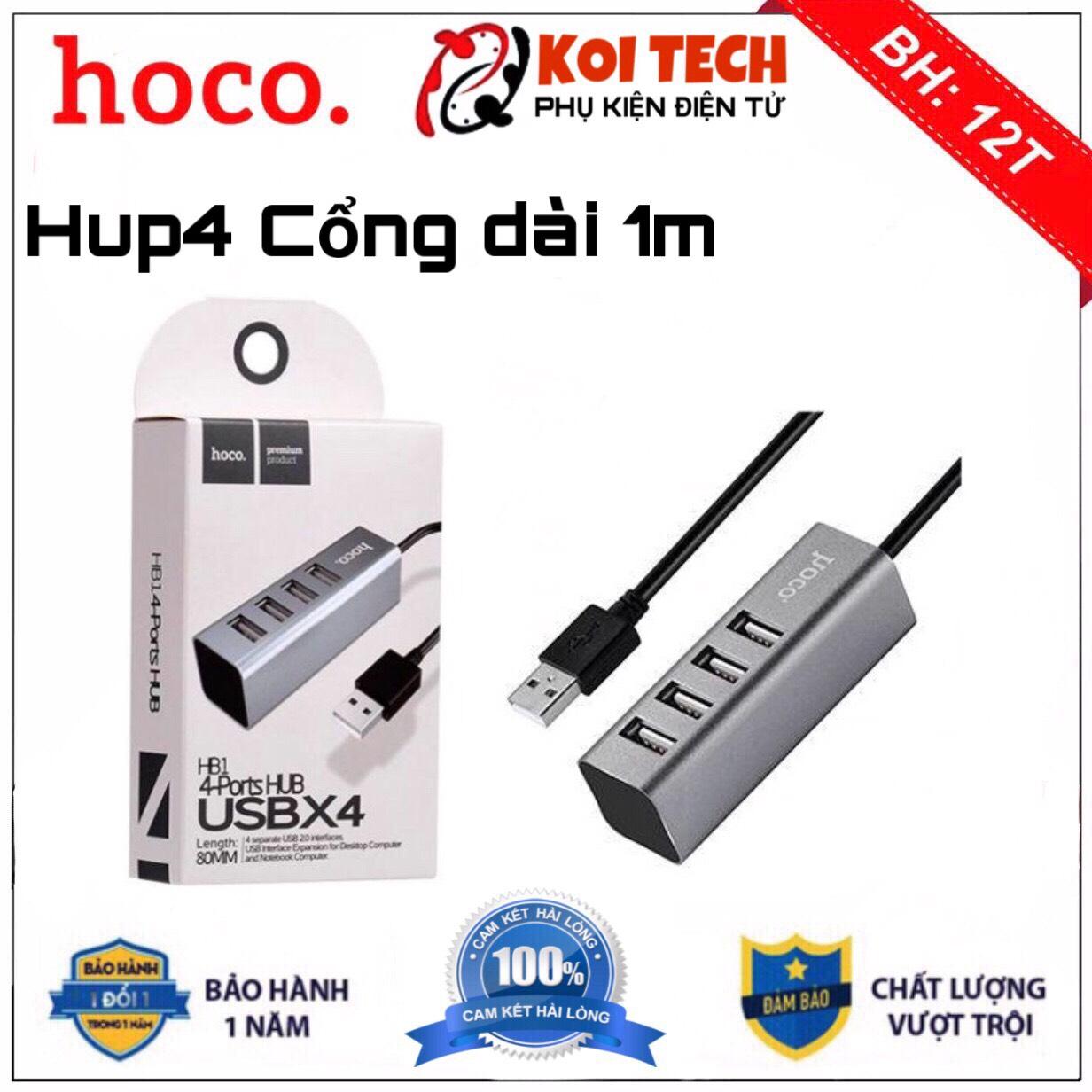 Bộ chia cổng usb hup usb hoco HB1 - 4 cổng usb - KOI TECH