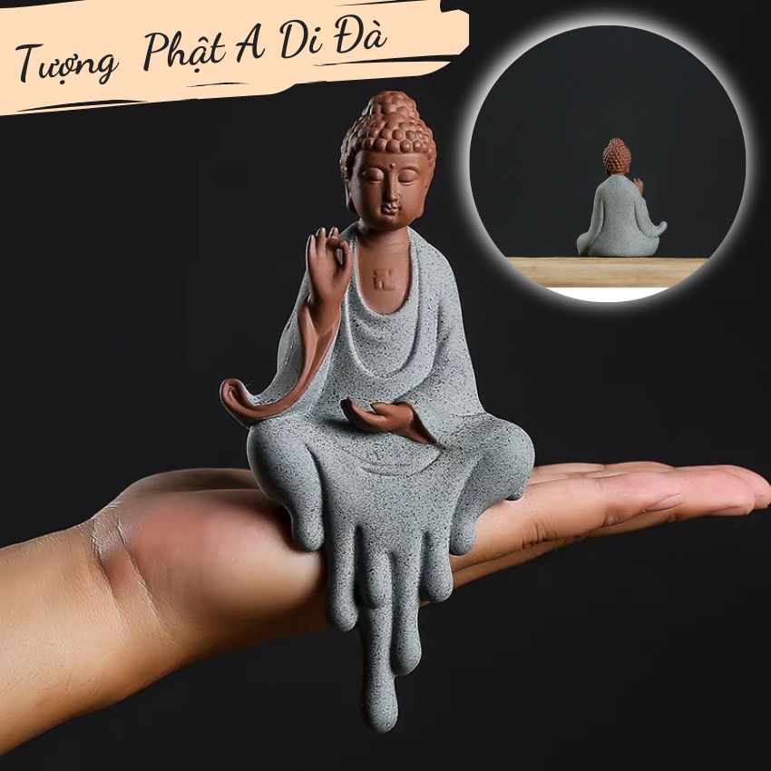 Tượng gốm Tam Thánh, tượng Phật trang trí, tượng gốm tử sa