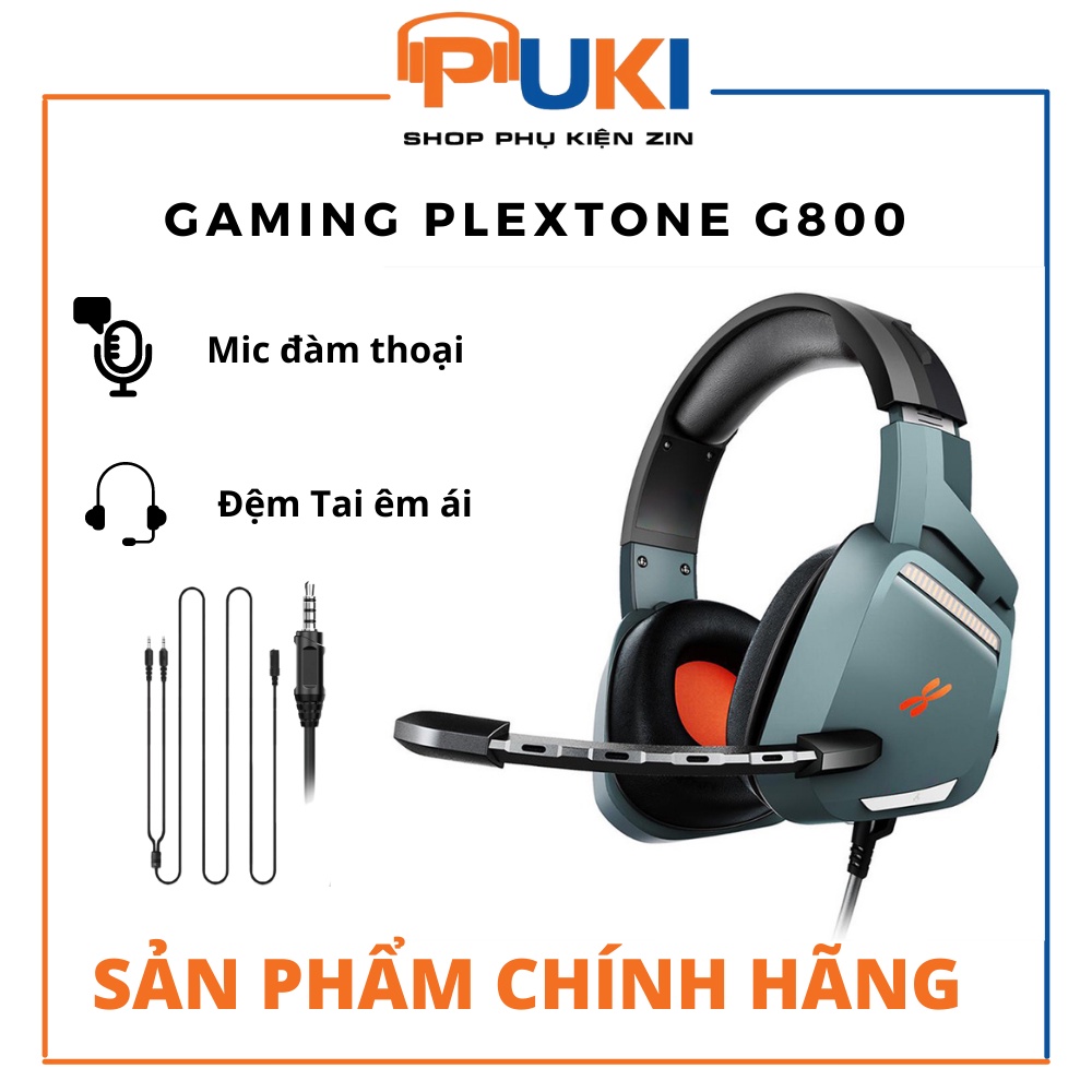Tai nghe Gaming Chụp Tai Plextone G800 / Plextone G800 Mark II có Mic hỗ trợ chơi game | Hàng |
