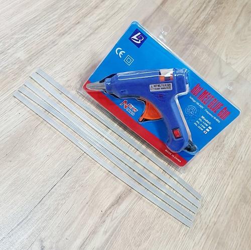 Bộ Dụng Cụ Dán Keo và 5 Cây Keo Nến 6.5mm
