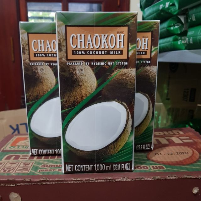 [1 Lít] Nước cốt dừa CHAOKOH nguyên chất