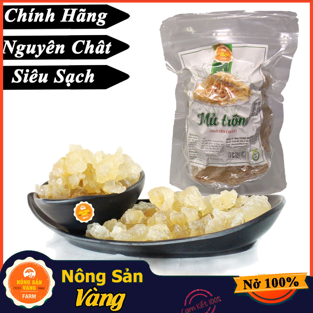 [HCM]Mủ Trôm Siêu Sạch Cao Cấp 500gr Giúp Thanh Nhiệt Mát Gan Tốt Sức Khỏe - Nông Sản Vàng