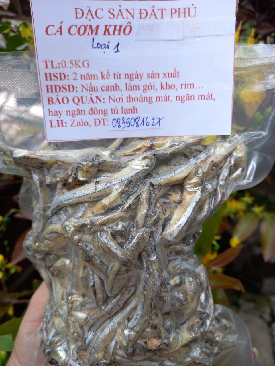 0.5KG CÁ CƠM KHÔ  LOẠI 1 CHẤT LƯỢNG