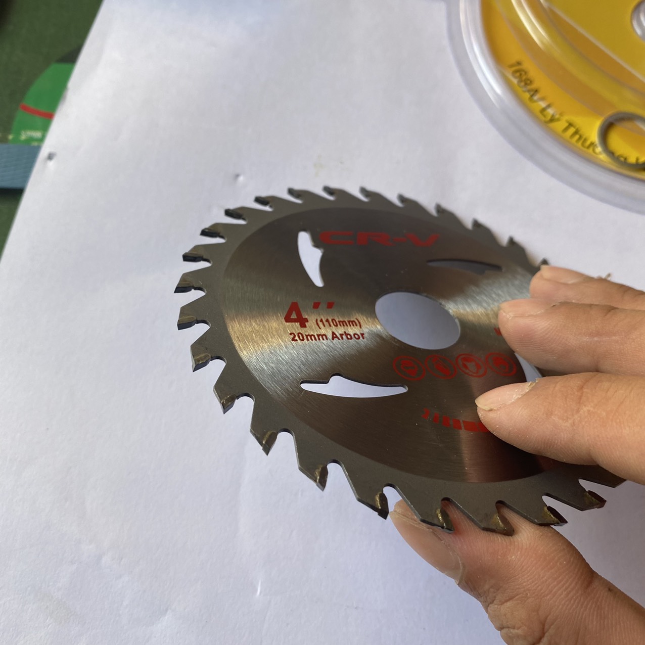 [ Hộp 10 lưỡi ] Lưỡi cắt gỗ 1 chiều Crv 110mm
