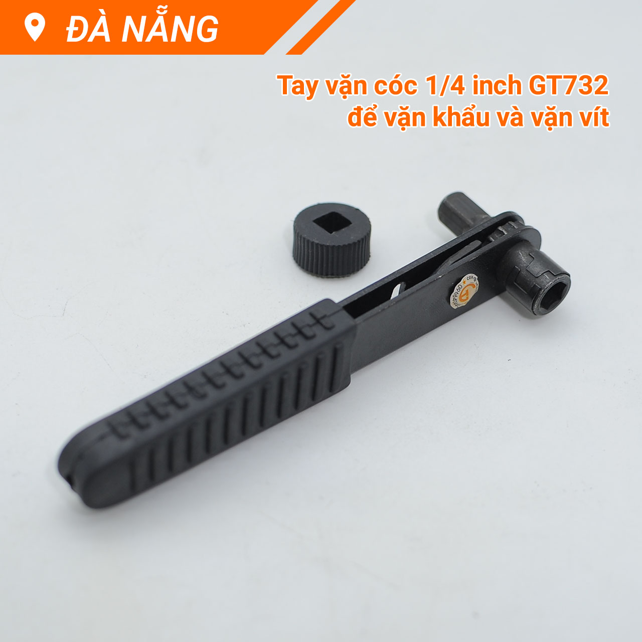 Tay vặn cóc tự lực 1/4inch 2 trong 1