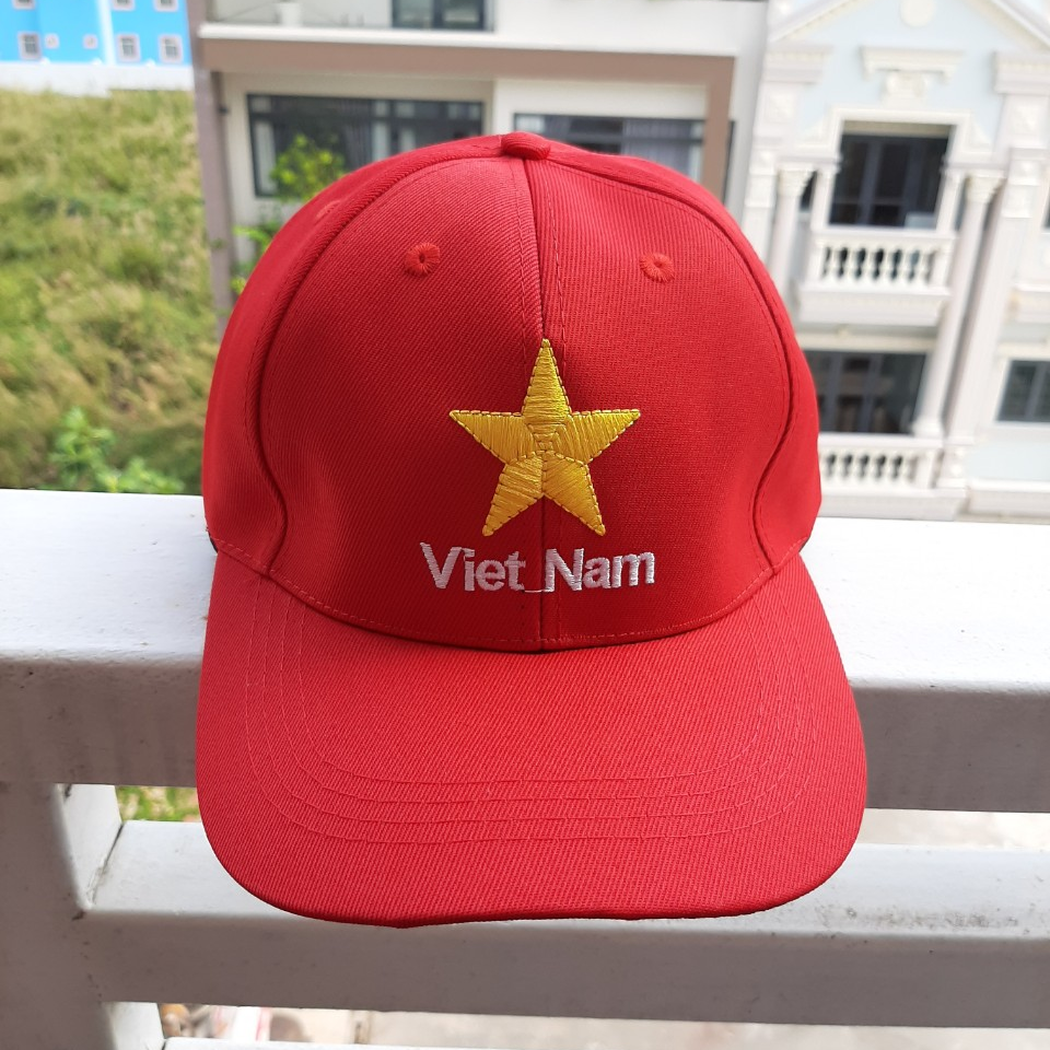 [HCM]NÓN LƯỠI TRAI CỜ ĐỎ SAO VÀNG - NCD01