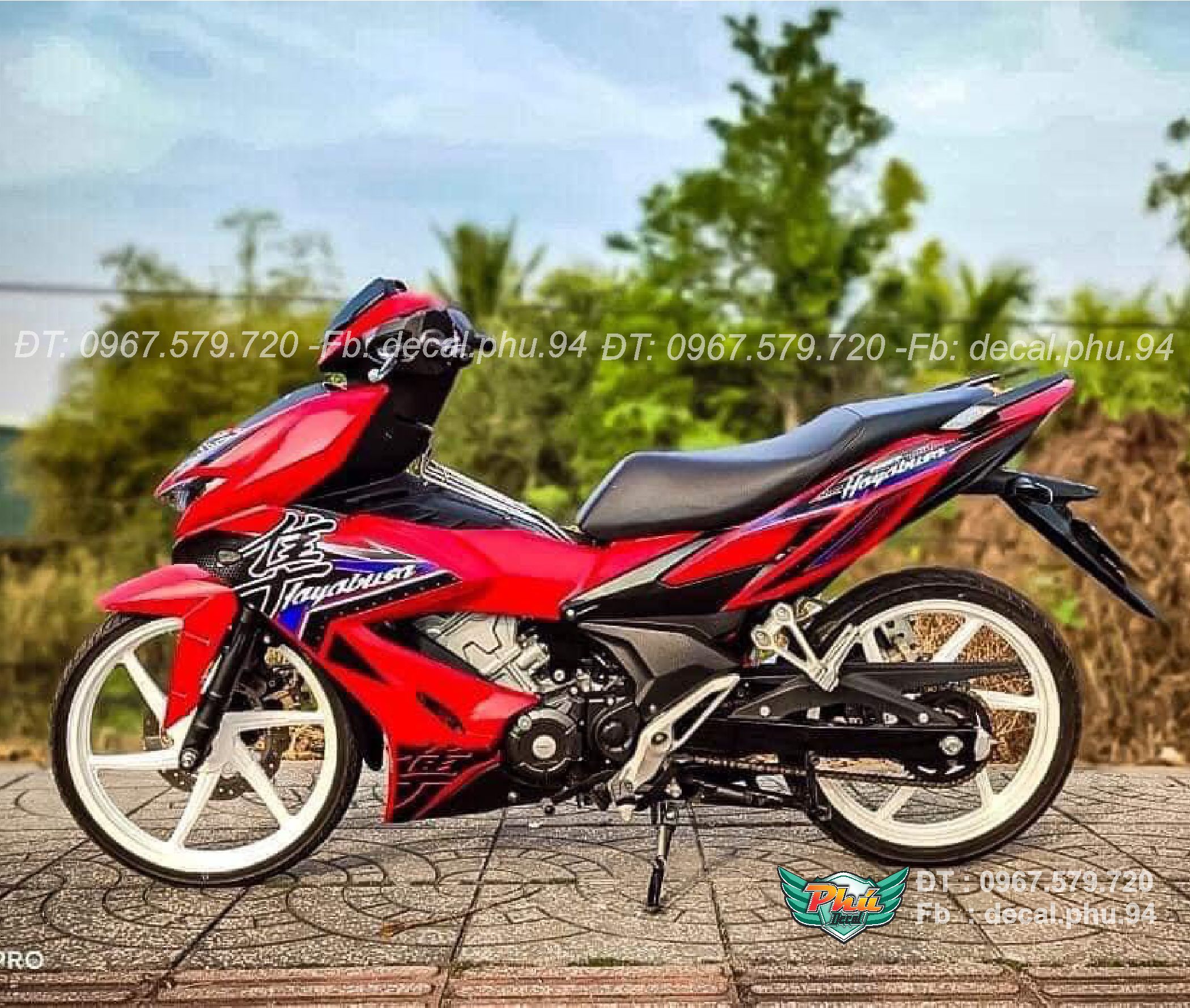 Tem rời Winner X Đỏ hayabusa (K)