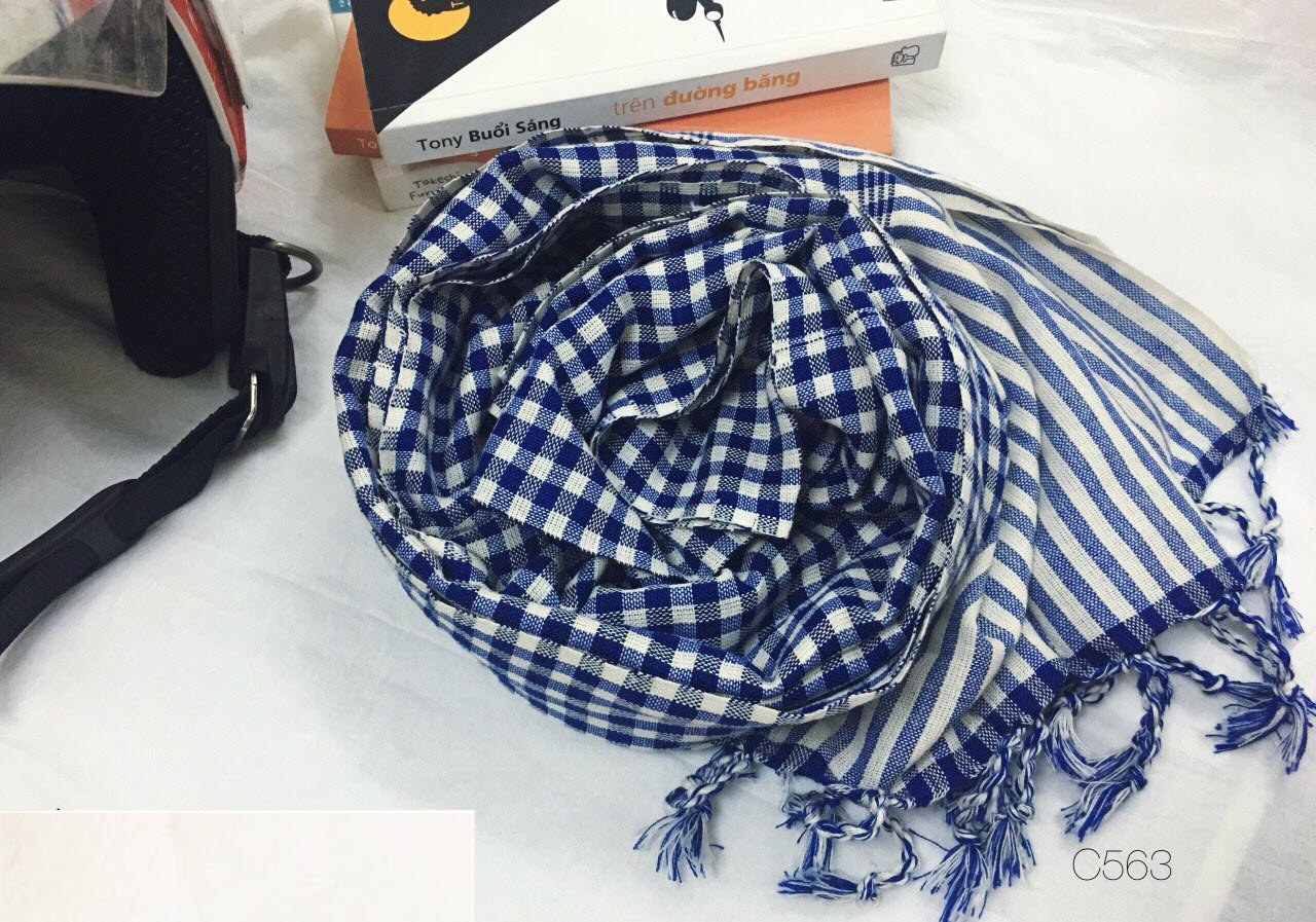 Khăn rằn campuchia vải cotton