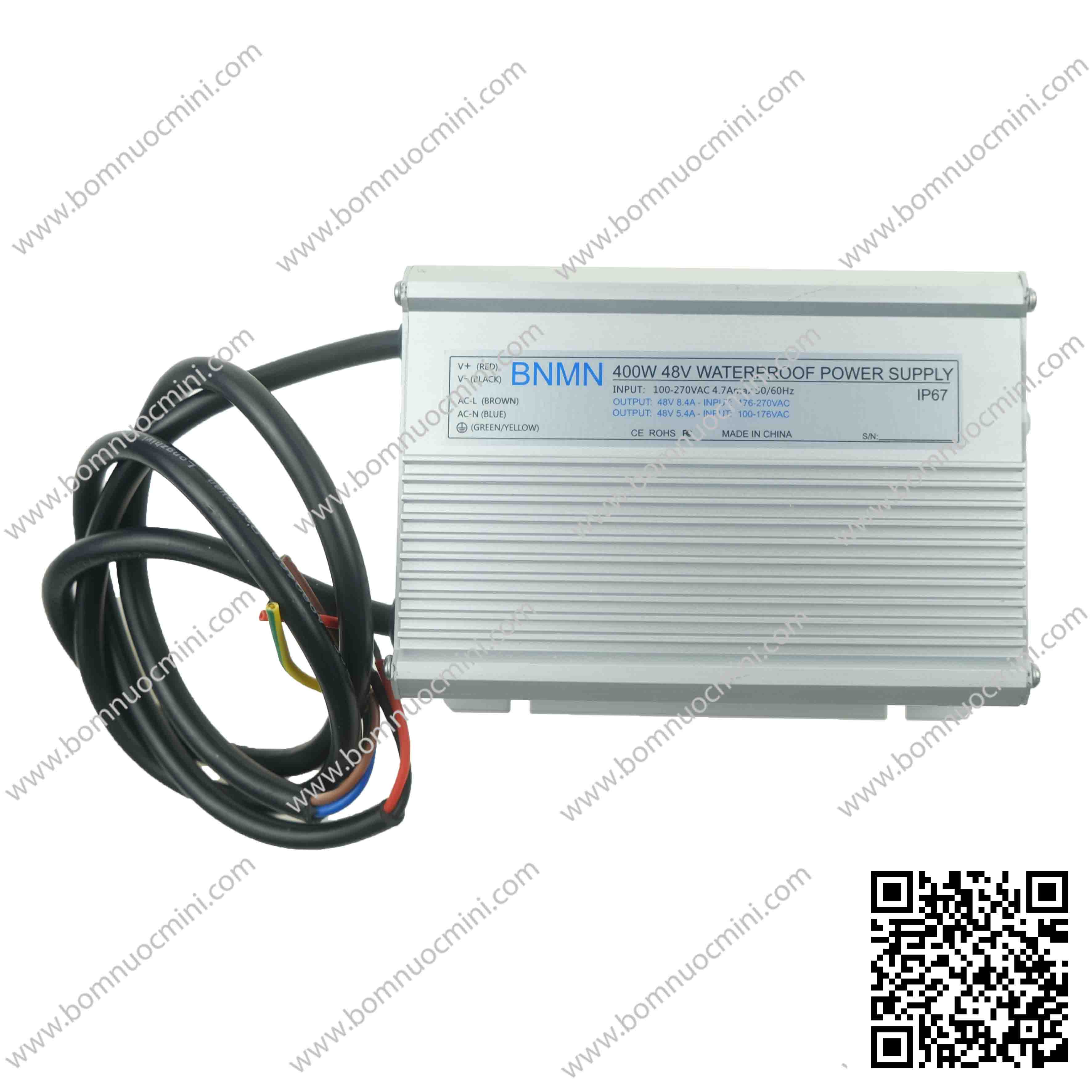 Nguồn Chống Nước 48V 400W Sử Dụng Cho 1 Vỉ