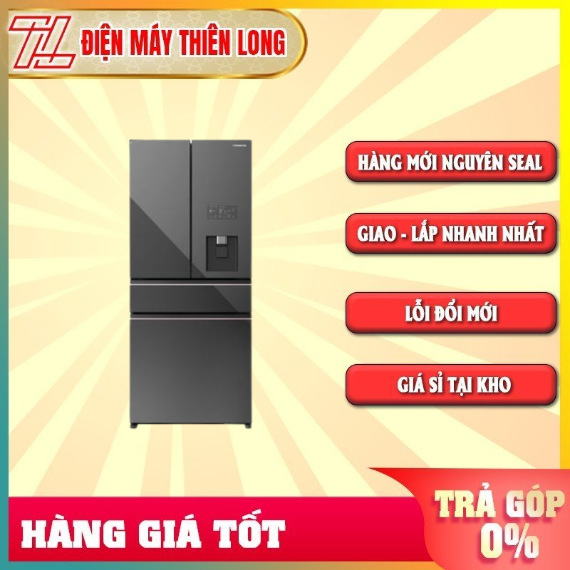 Nr-yw590yhhv - tủ lạnh panasonic 4 cánh ngăn đá dưới 540l nr-yw590yhhv - hàng chính hãng - trả góp 0% - giao toàn quốc - ngoài hcm tính phí
