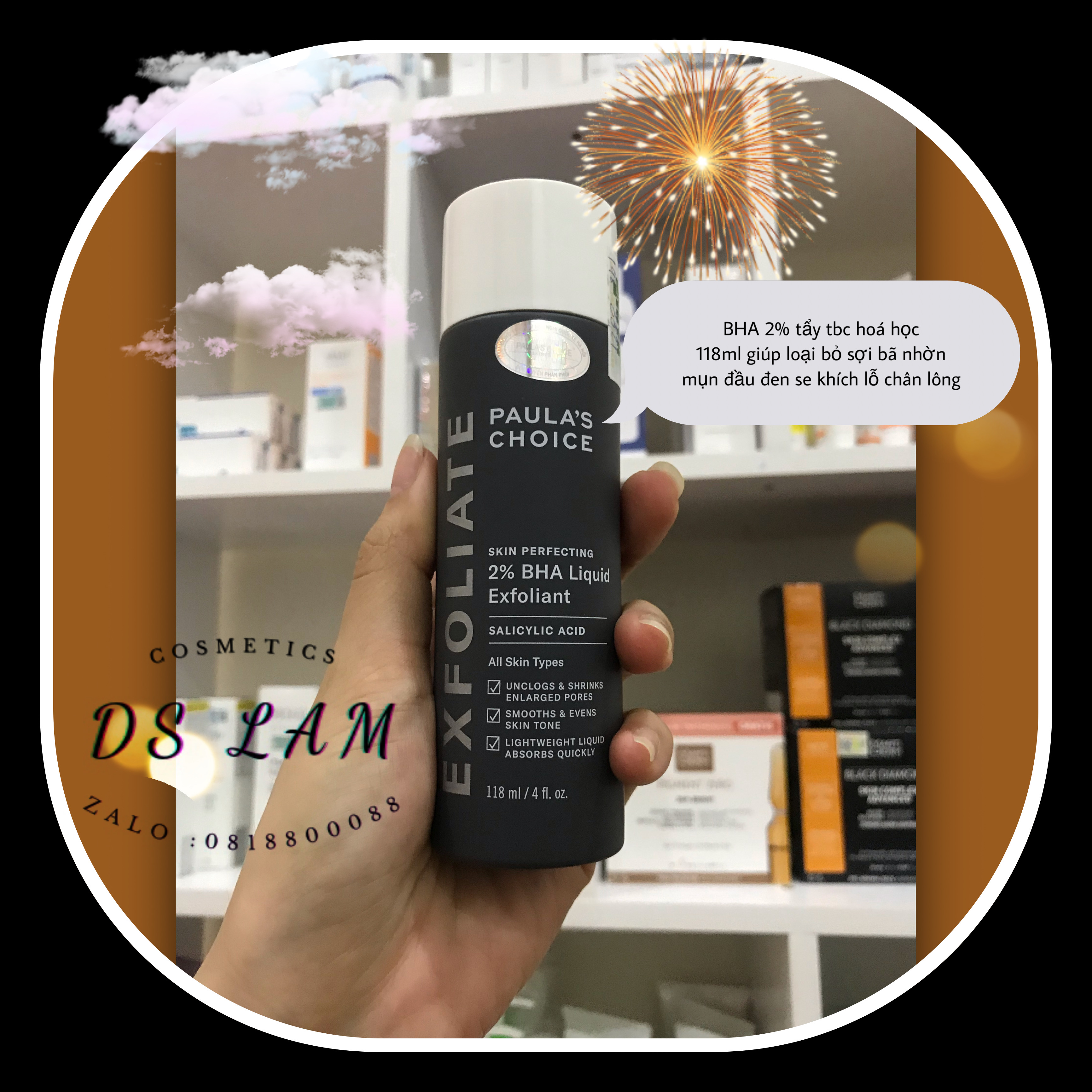 BHA 2% Paula's choice 118ml ( liquid) Hỗ Trợ Giảm Mụn, Làm Sạch Da ( hàng công ty )