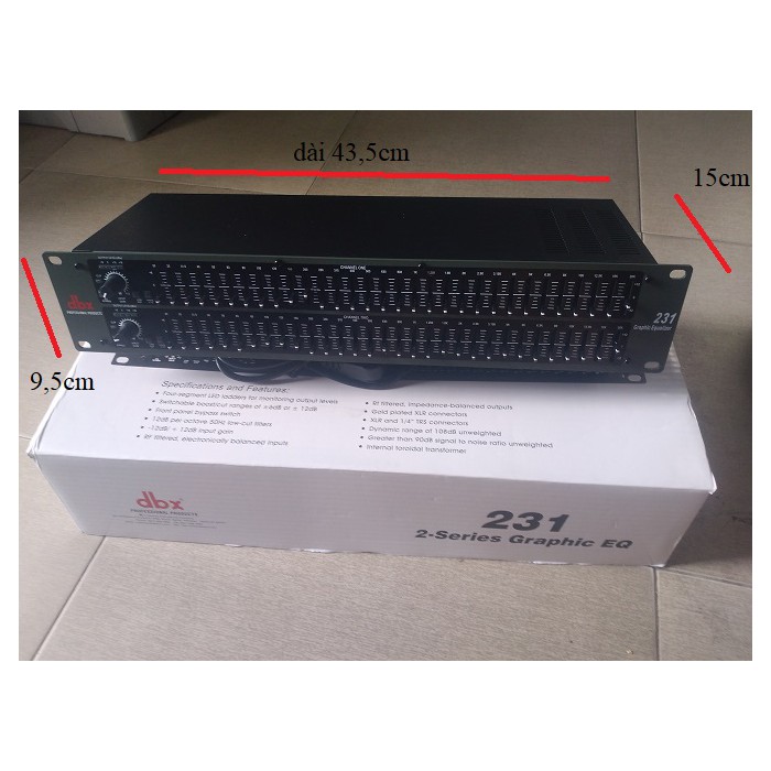 Lọc âm thanh equalizer Nanomax  dbx231,dbx231s