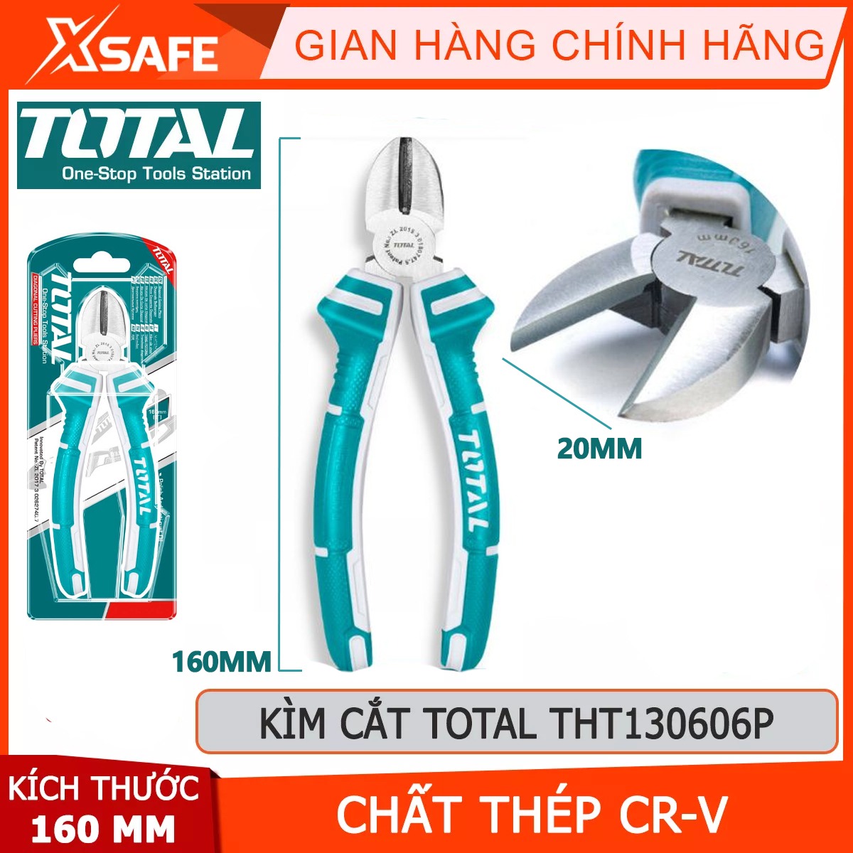 Cutting pliers electrical wire 6 "/160mm total THT130606P pliers plucking power cord type high-grade, steel CR-V, insulated handles, coated rubber non-slip Press, cut the wire [genuine] [xsafe]