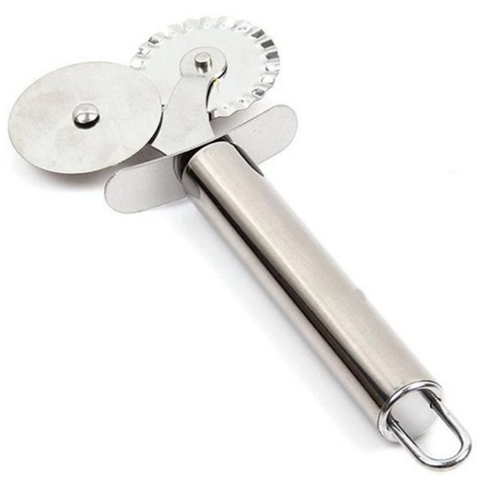 Dao cắt pizza inox 2 lưỡi