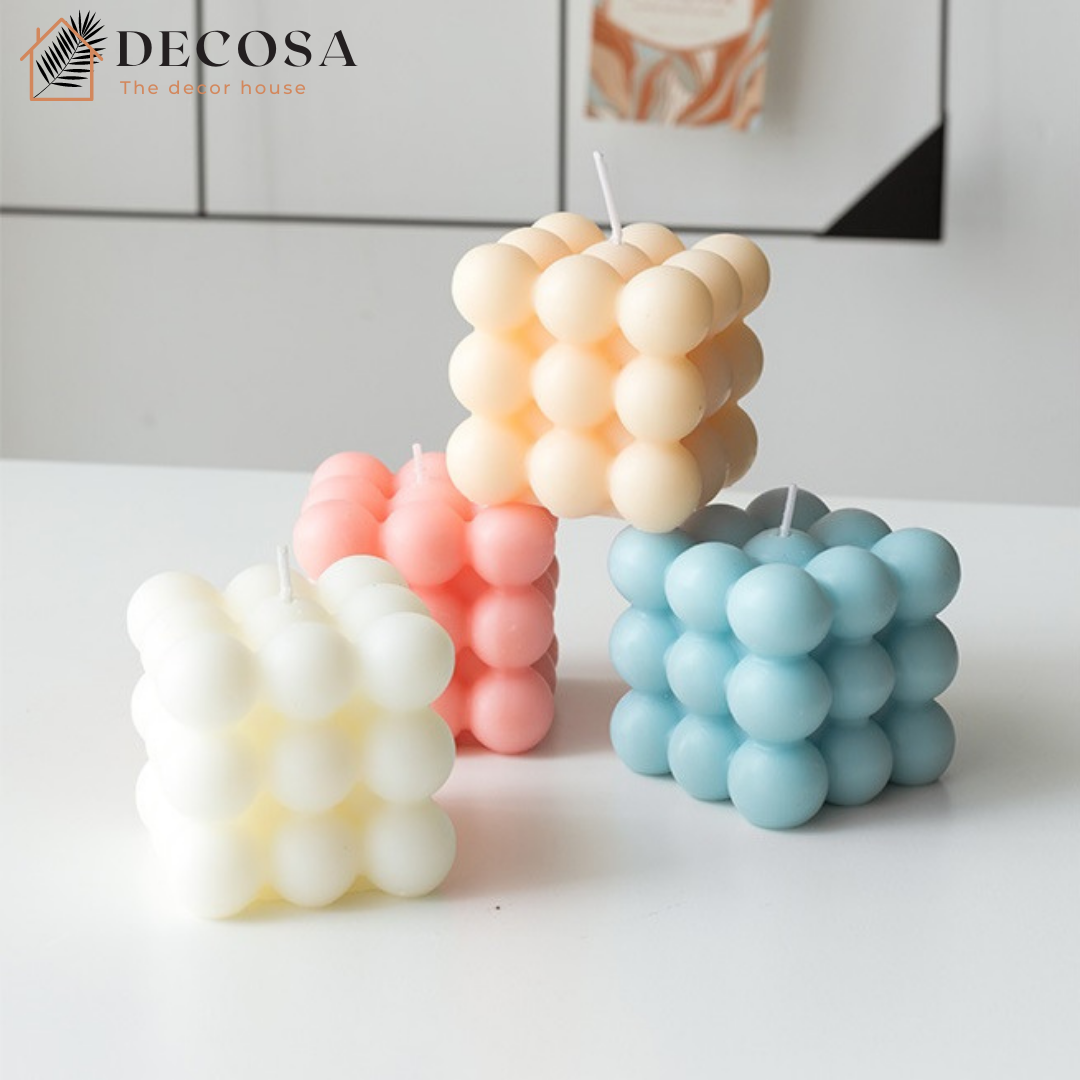 Nến thơm hình rubik trang trí nhà cửa DECOSA