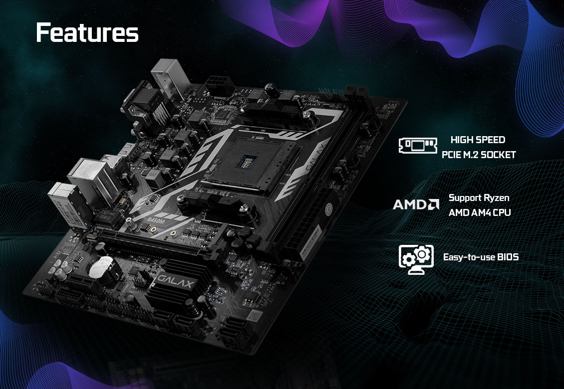 Mainboard B450M Galax