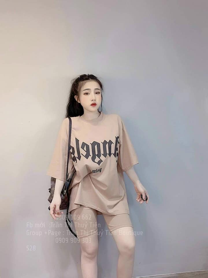 [HCM]sét bộ áo cọc tay kèm quần ngố  phong cách thời trang cao cấp 8976