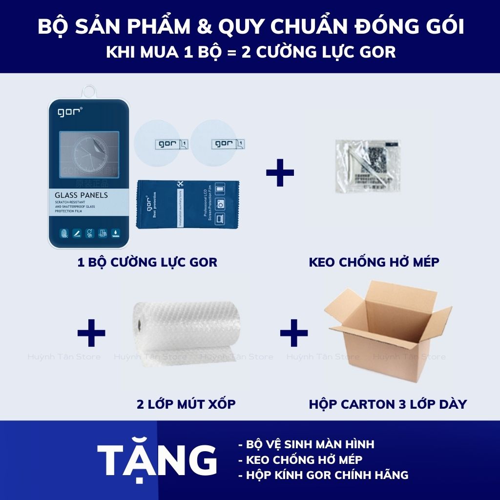 Kính cường lực huawei gt2 pro trong suốt không full màn chống bám vân tay chính hãng GOR phụ kiện điện thoại huỳnh tân store