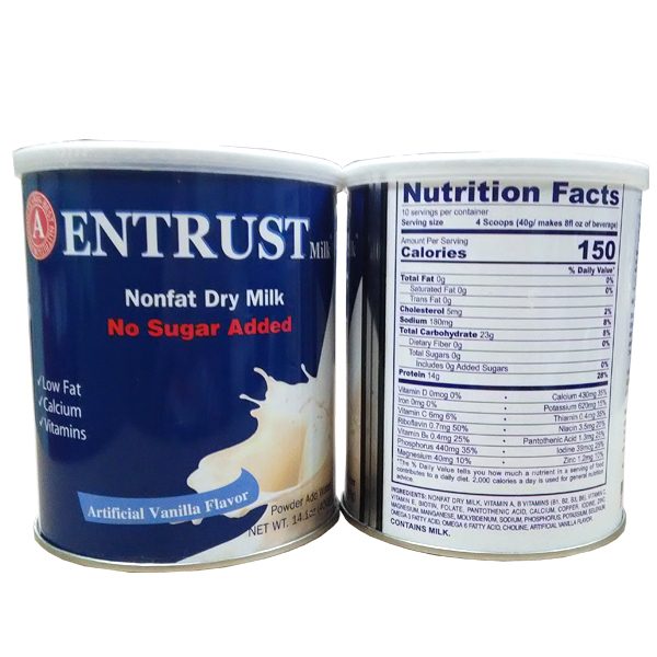 Sữa Bột Entrust Hương Vani 400G