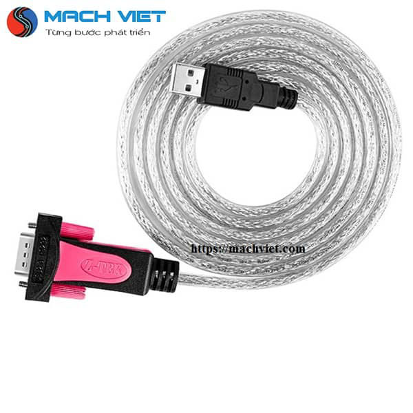 Cáp nạp PLC Mitshubishi Ztek chuẩn USB to RS232 (chip FT232)