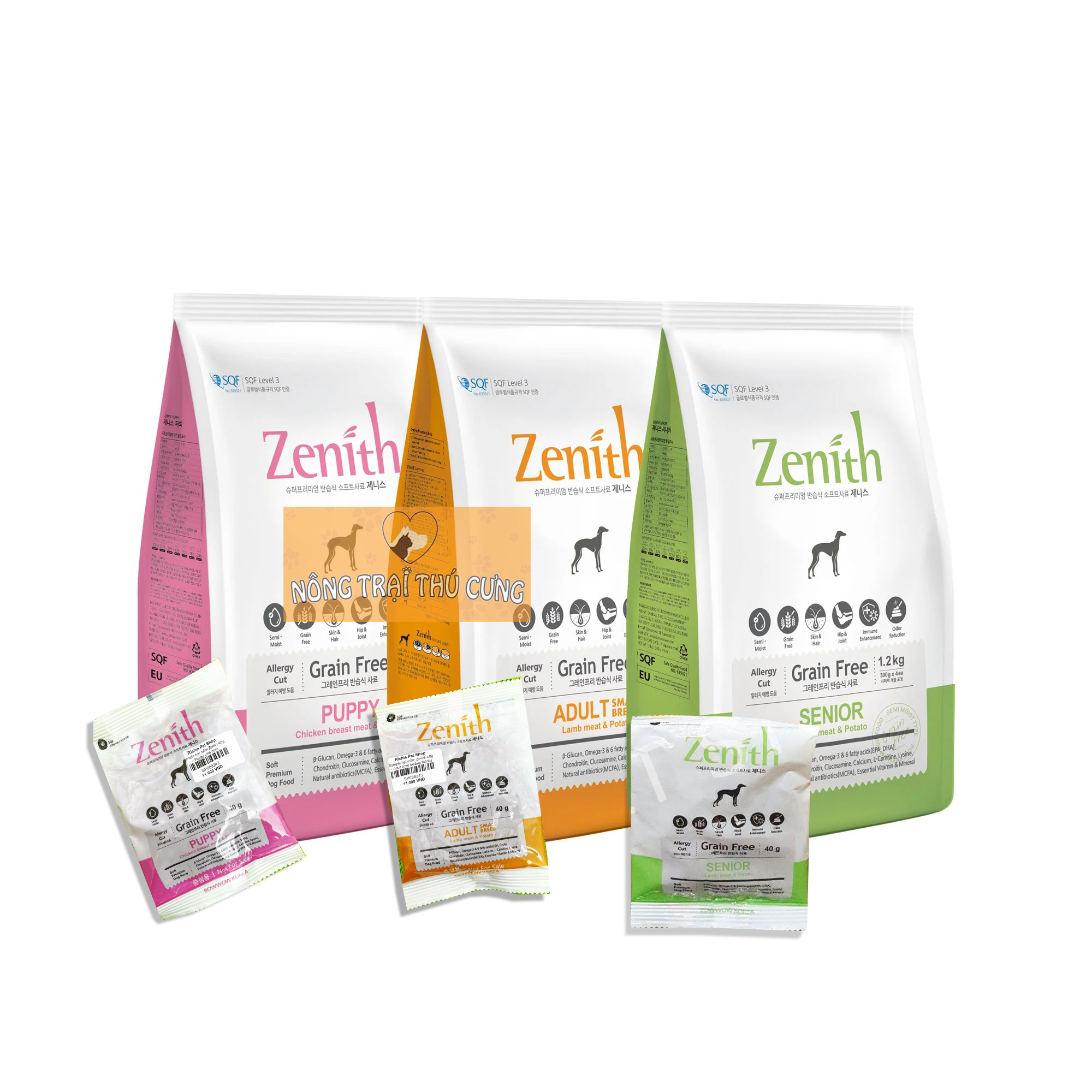 Mẫu Thử Hạt Mềm Zenith Cho Chó 40g - [Nông Trại Thú Cưng]