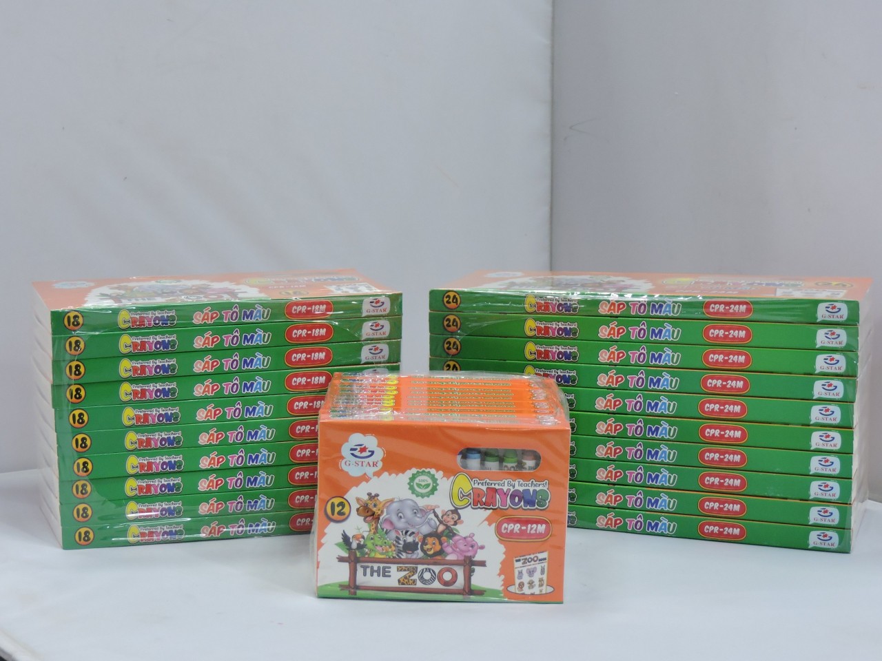 Bút Sáp Màu The zoo Crayons (12 Màu)