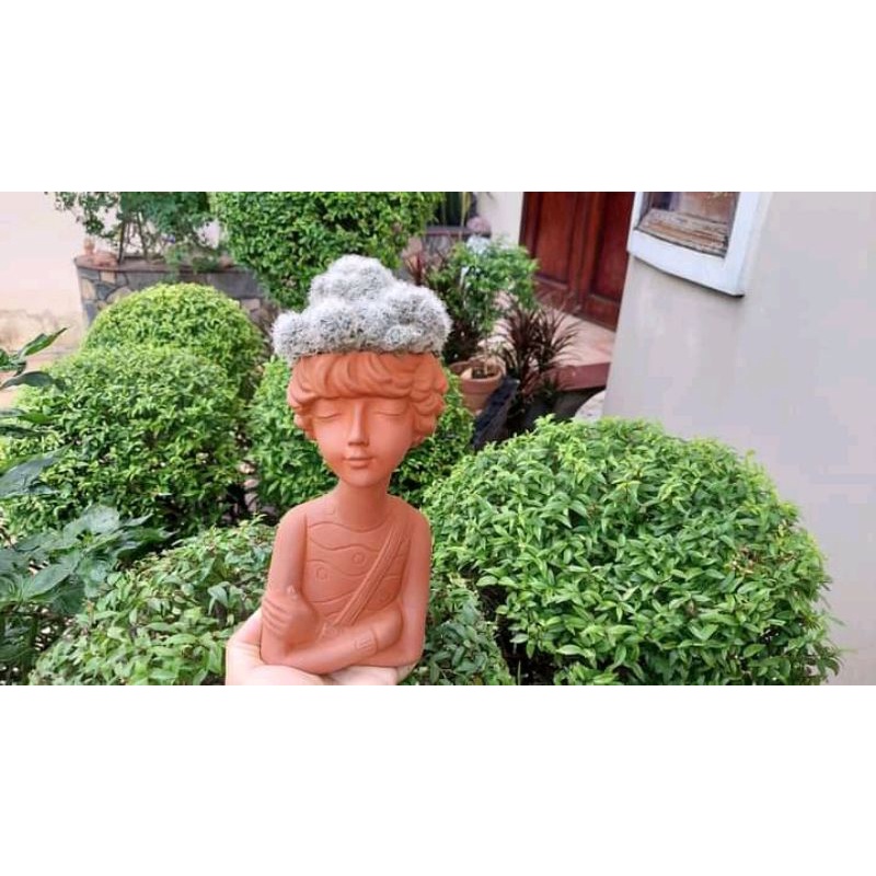 Chậu đất nung hình tomboy