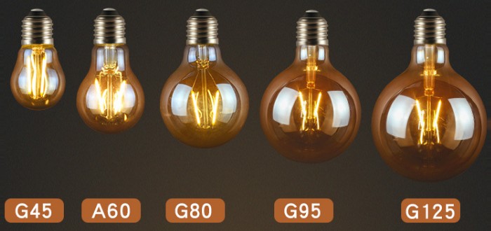 Bóng đèn Led Edison G95 8W đui E27.
