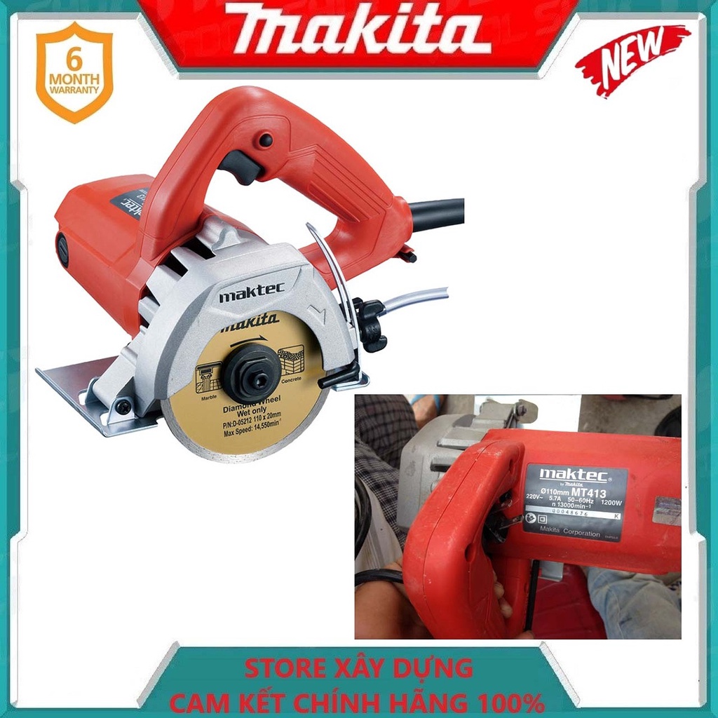 Máy cắt đá/gạch 1200w makita mt413- hàng chính hãng