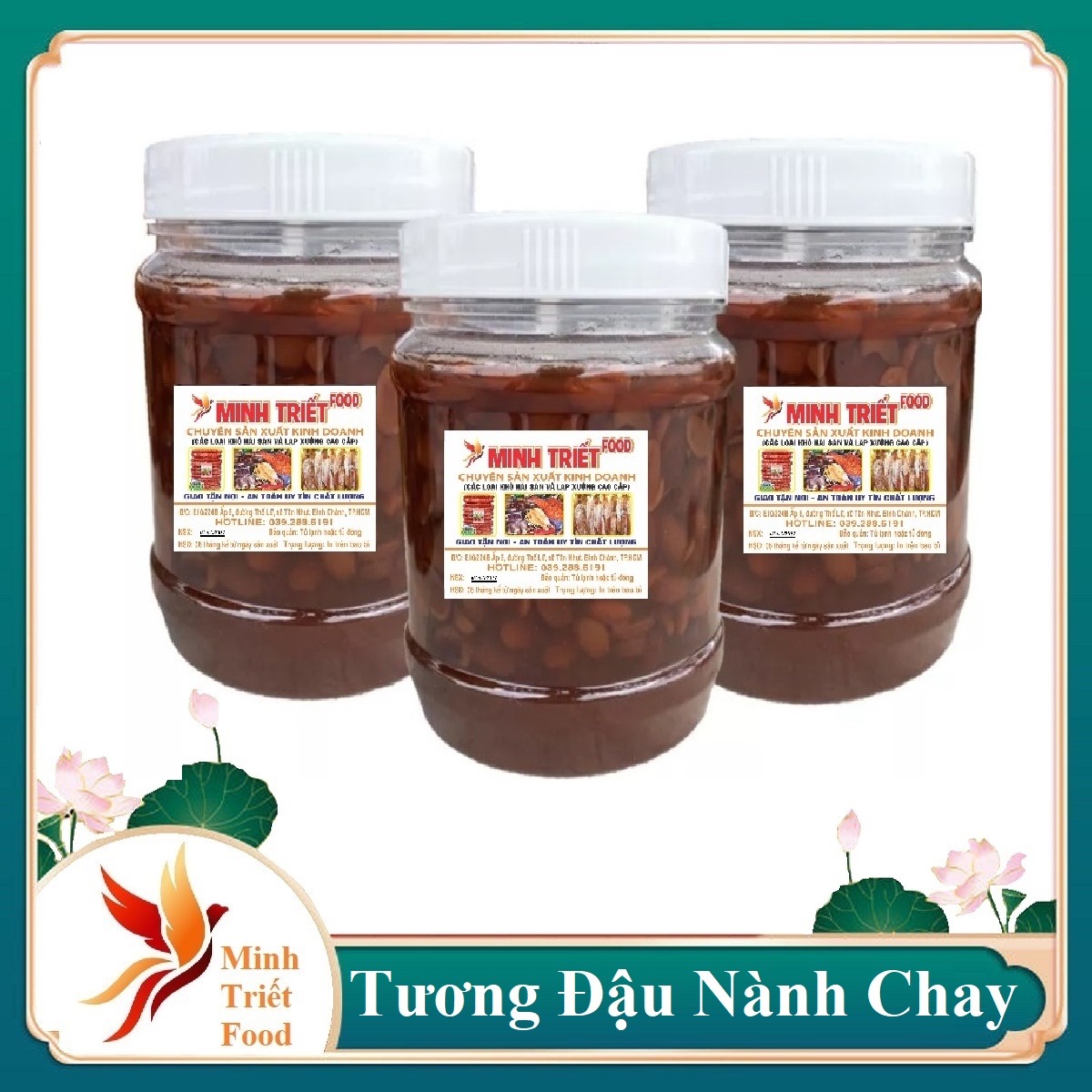 Tương Hột Truyền Thống Chay Mặn Đều dùng được - Nhà Làm -đậu nành nguyên chất và đường cát trắng