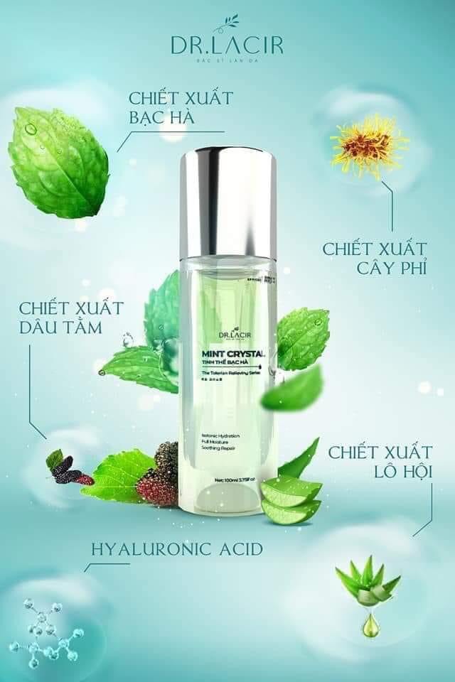 Toner Tinh Thể Bạc Hà Dr Lacir 100ml - MINT CRYSTAL