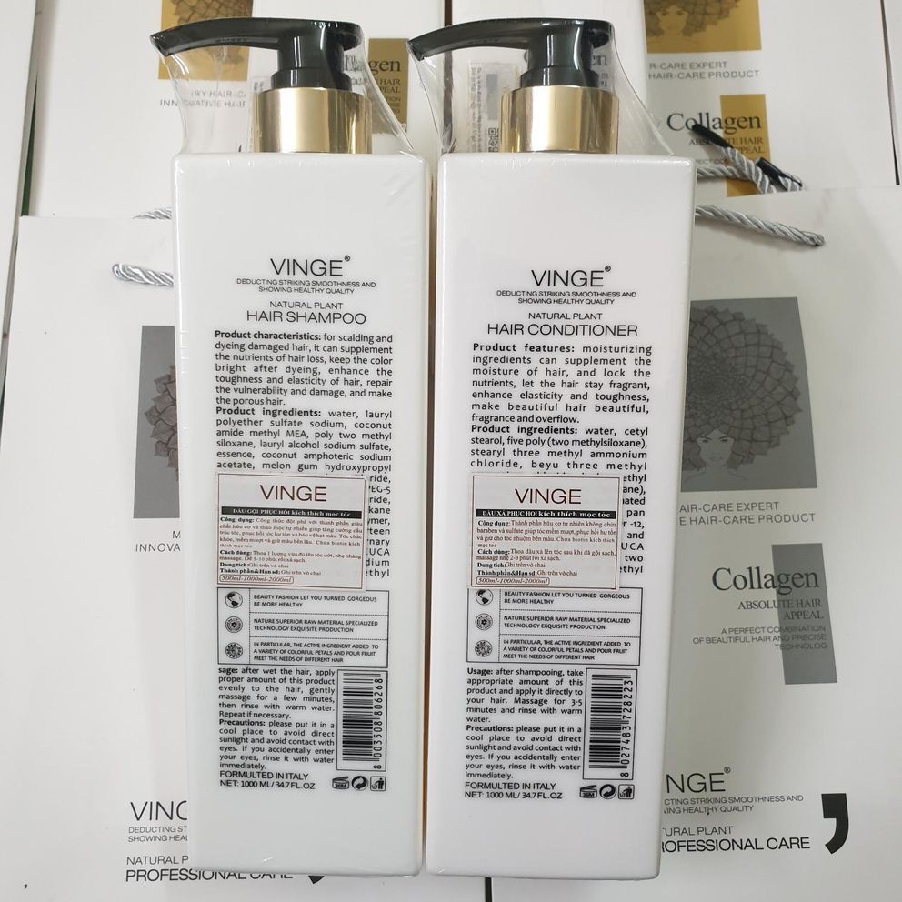 [ XẢ KHO ] Combo Dầu Gội Xả COLLAGEN VINGE