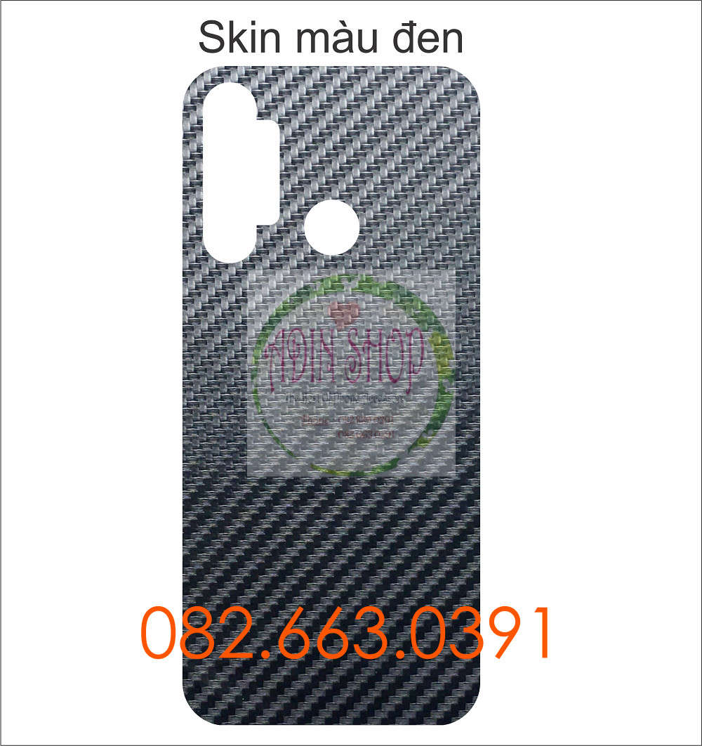 [HCM]Miếng dán mặt lưng skin carbon Realme 5i
