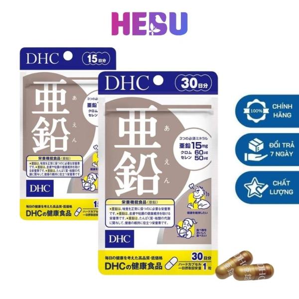 DHC Viên uống bổ sung kẽm zinc Nhật Bản giúp ăn ngon miệng hỗ trợ rụng tóc tăng cường sức khỏe thực phẩm chức năng 15 ngày và 30 ngày cao cấp