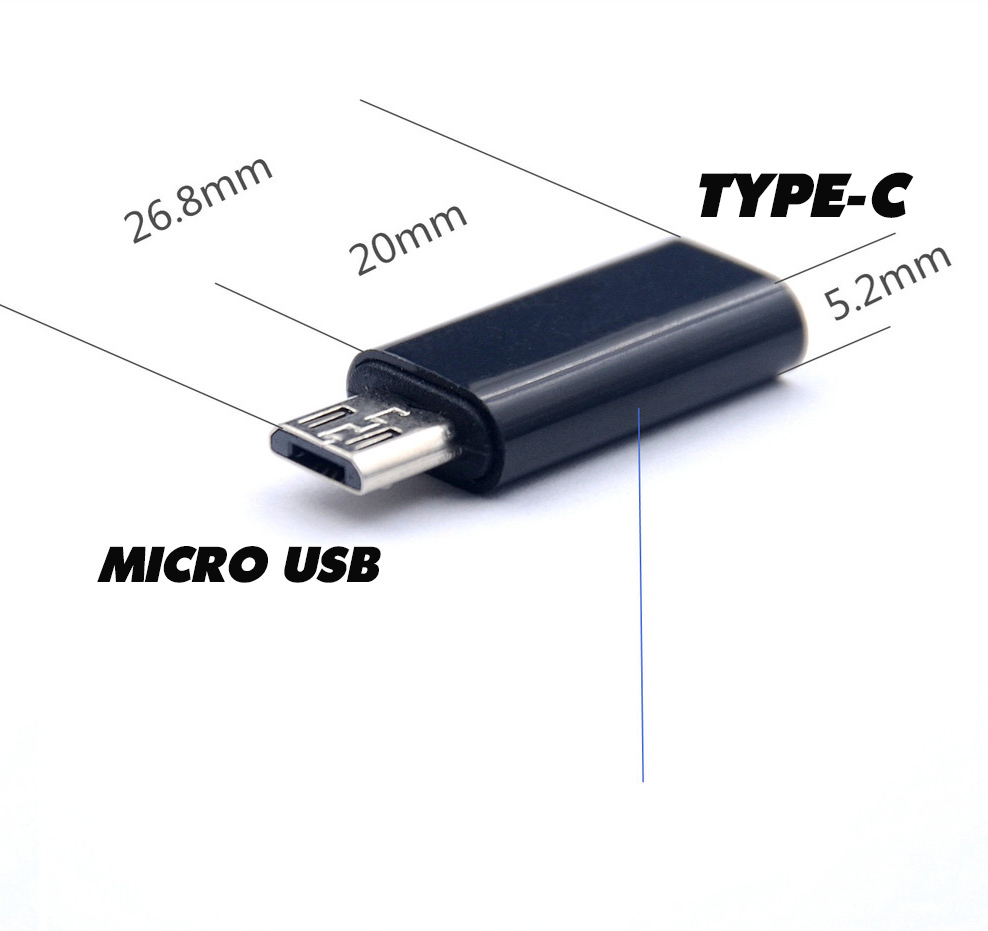 OTG Converter Type C to Micro USB, otg male Micro USB Type C female for Android