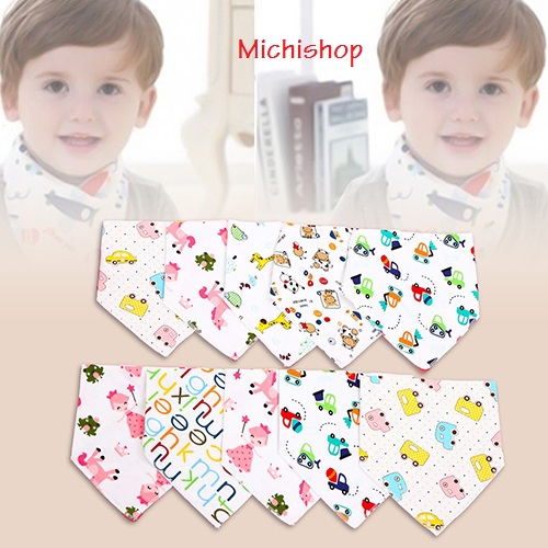 Set 2 Khăn Yếm Tam Giác Cho Bé