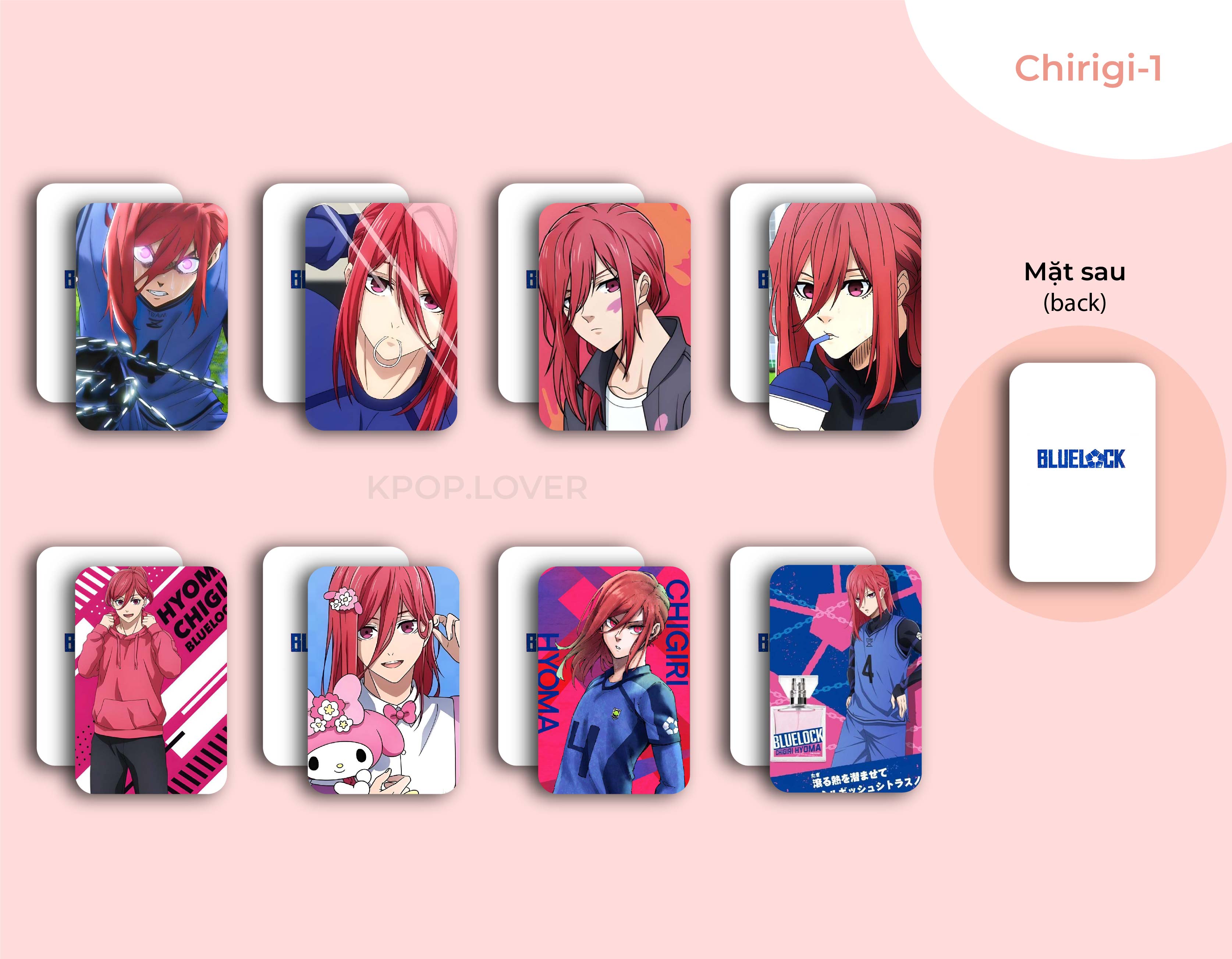 SET 8 CARD BO GÓC BLUE LOCK