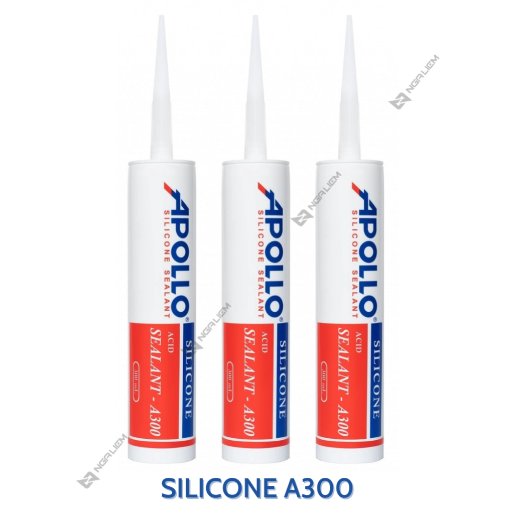 Keo Silicon Apollo A300, A500 (Trong, Sữa, Xám, Đen) (300ml)