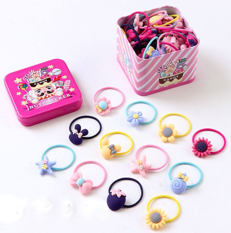 [HCM][ GIÁ SỈ HỘP 40 CÁI DÂY CỘT TÓC DỄ THƯƠNG ] -DÂY CỘT TÓC ĐỦ MÀU HỘP HÌNH KITTY CHO BÉ GÁI