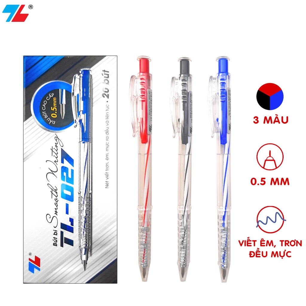 Hộp 20 Bút Bi Thiên Long TL-027