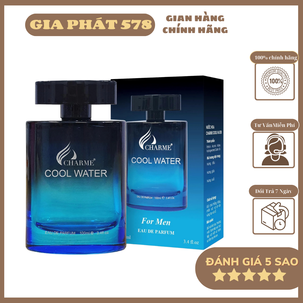 NƯỚC HOA COOL WATER MẪU MỚI HƯƠNG NAM TÍNH 100ML