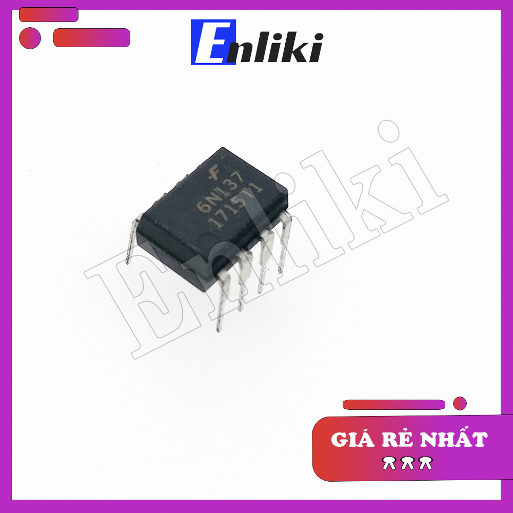 6N137 IC 8 chân DIP8 Opto 10Mbit/S
