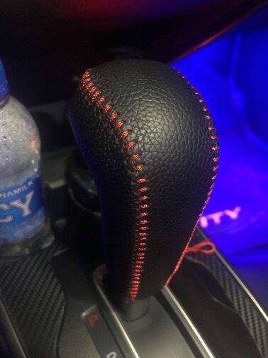 Bọc Cần Số Da Thật Xe Hyundai Santafe 2019 2020