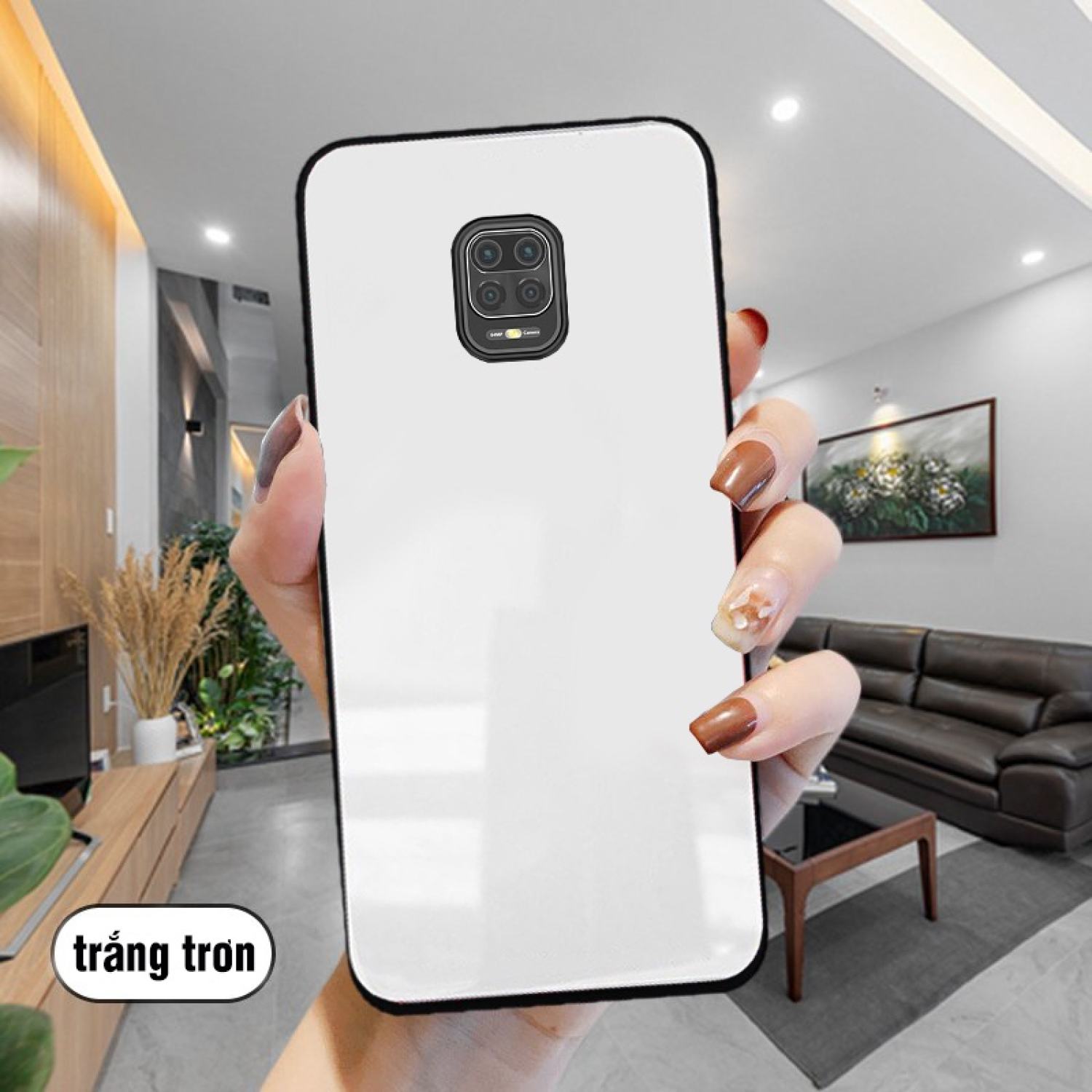 Ốp Lưng Xiaomi Redmi Note 9, Note 9s, Note 9 pro Mặt kính gương sáng bóng cao cấp
