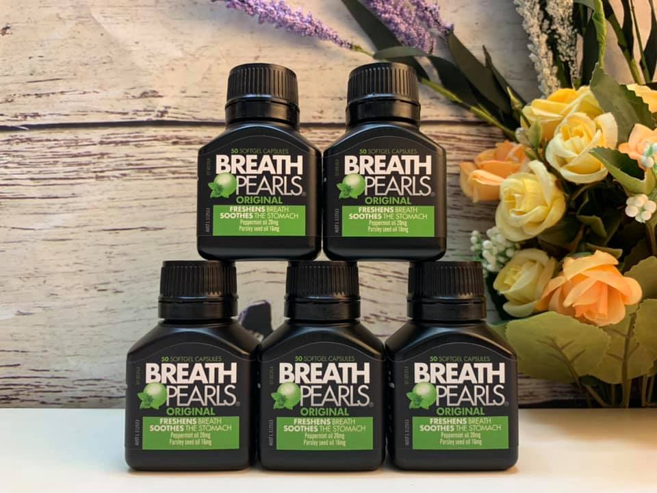 Thơm miệng Breath pearl của Úc