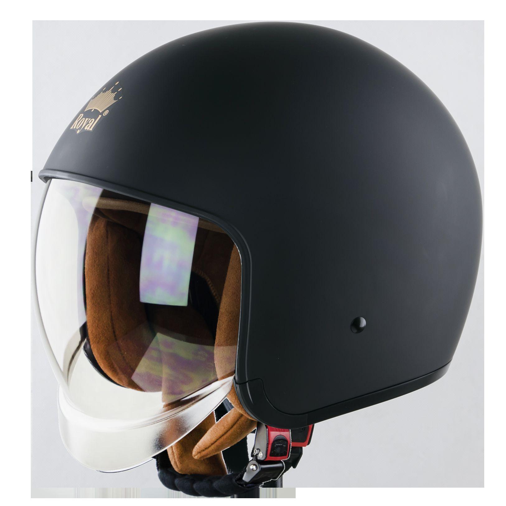 [HCM]Nón bảo hiểm 3/4 kính âm Royal M139 Đen nhám (Tặng balo rút) (Bảo hành trọn đời)