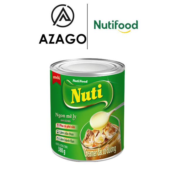 Creamer đặc có đường Nuti (Xanh lá) Lon 380g SDX02AZ - Thương Hiệu NUTIFOOD - AZAGO