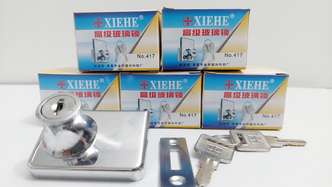 [Giá hủy diệt] [Ảnh thật] Khóa tủ kính 2 cánh XIEHE