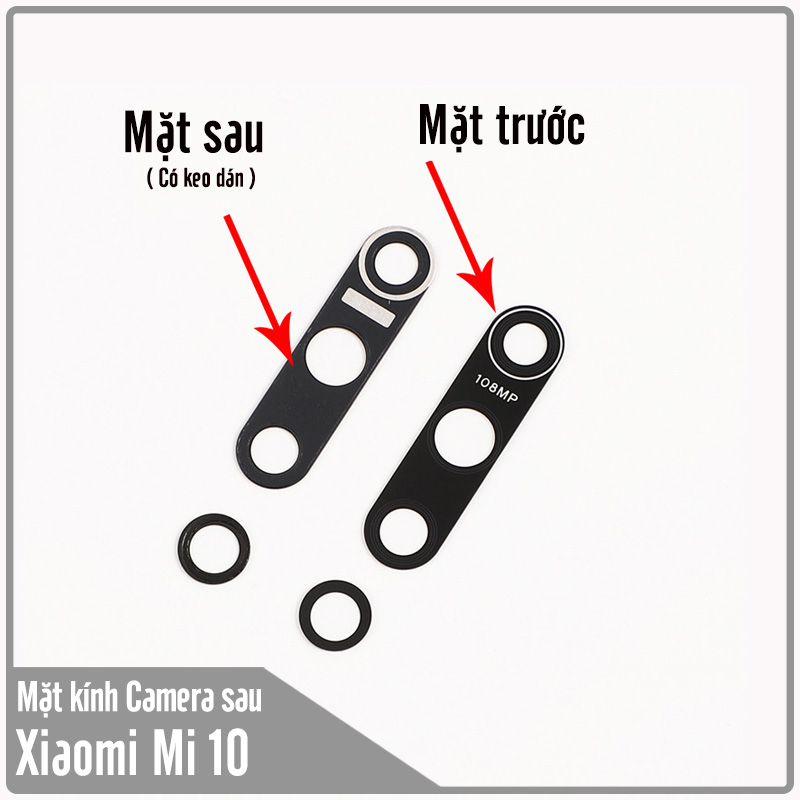Mặt kính thay thế camera sau cho Xiaomi Mi 10
